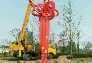 中國結雕塑 景觀美陳雕塑 噴漆文化雕塑