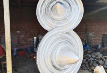 陀螺雕塑 景觀美陳雕塑 噴漆地標(biāo)雕塑