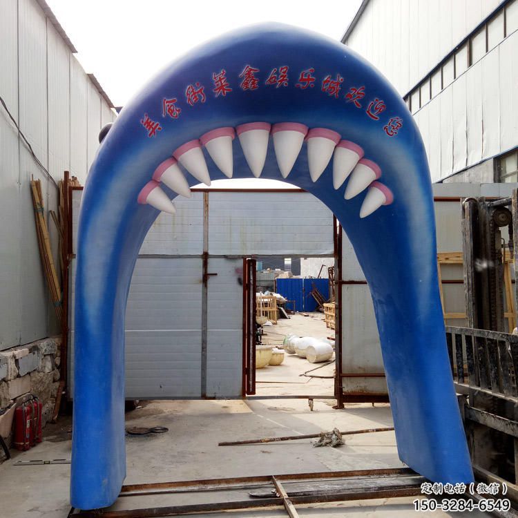 村口大門雕塑 啞光景觀雕塑 公園拱門雕塑