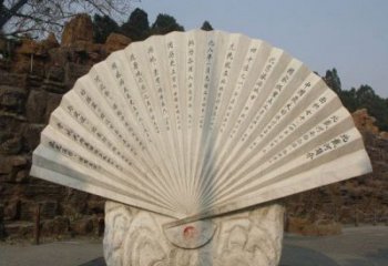 賓館扇子雕塑 烤漆大型雕塑 歐式扇形雕塑