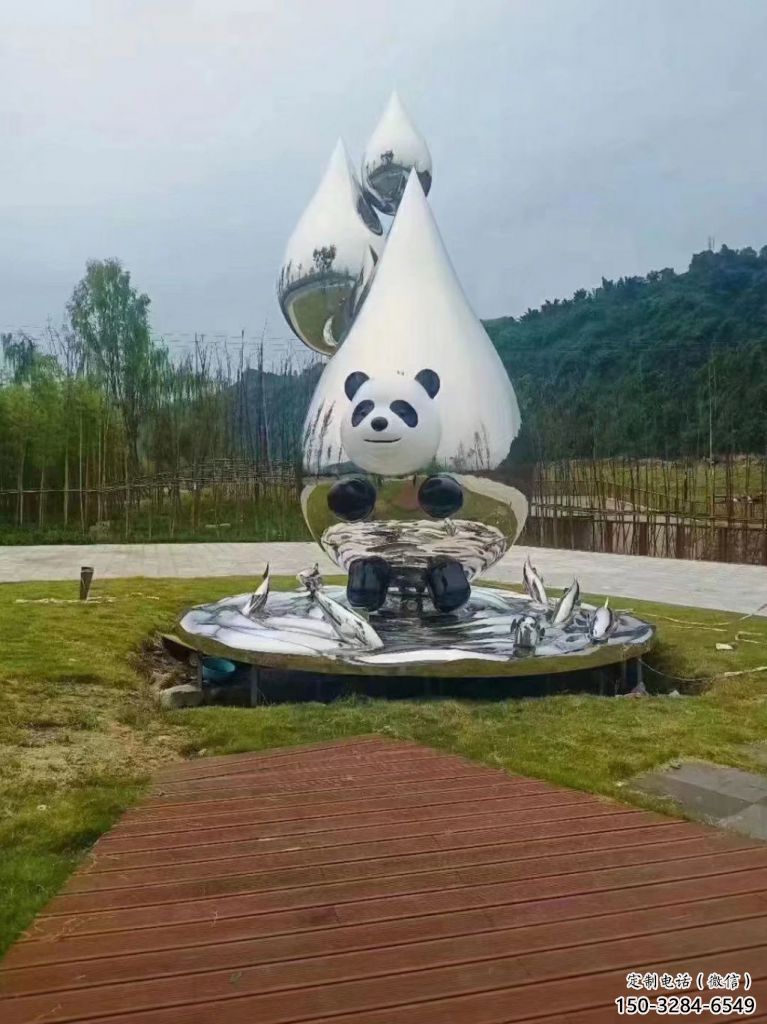 房地產(chǎn)水珠雕塑廠家 現(xiàn)代淚滴雕塑 幾何雕塑