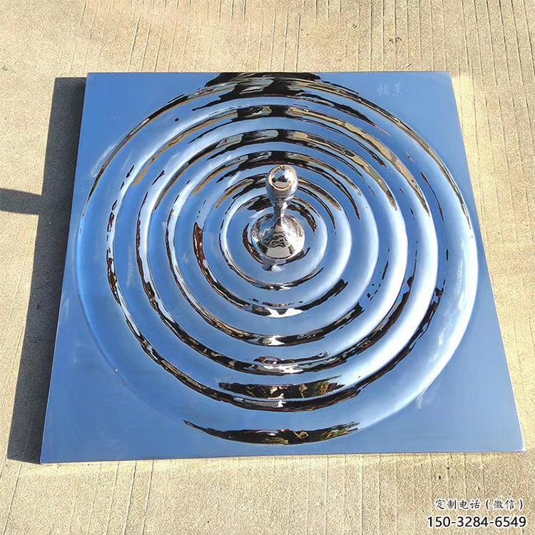 幾何水珠雕塑 發光公園雕塑 大門口雕塑