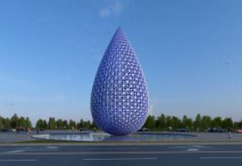 大型商場(chǎng)水珠雕塑 仿真淚滴雕塑 鏡面雕塑