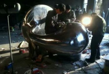 公園水珠雕塑 戶外淚滴雕塑 抽象雕塑