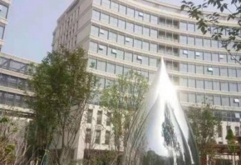 街頭水珠雕塑 大型別墅區(qū)雕塑 鋼管雕塑