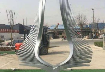 發光鳳尾雕塑 歐式步行街雕塑 大型商場雕塑