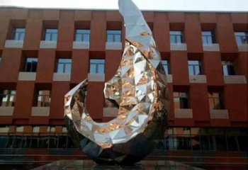 草地浪花雕塑 現(xiàn)代校園波浪雕塑 大型波浪雕塑