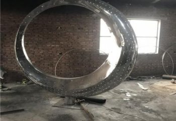 大門口月牙雕塑 發光公園雕塑 仿真月亮牙雕塑