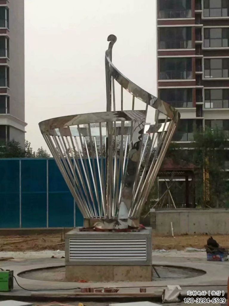 花瓶雕塑制作 烤漆大型瓶子雕塑 歐式瓶子雕塑