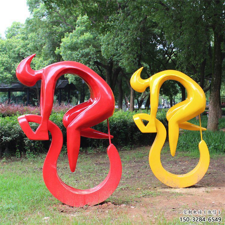 別墅區自行車雕塑 大型別墅區運動員雕塑 剪影體育雕塑