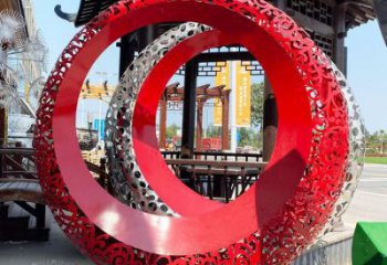 磁鐵雕塑 抽象藝術(shù)u型雕塑 烤漆u型雕塑