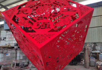 室內(nèi)正方形雕塑 仿真正方體雕塑 大型方塊雕塑