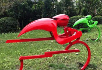室內(nèi)自行車雕塑 仿真體育雕塑 大型運(yùn)動員雕塑