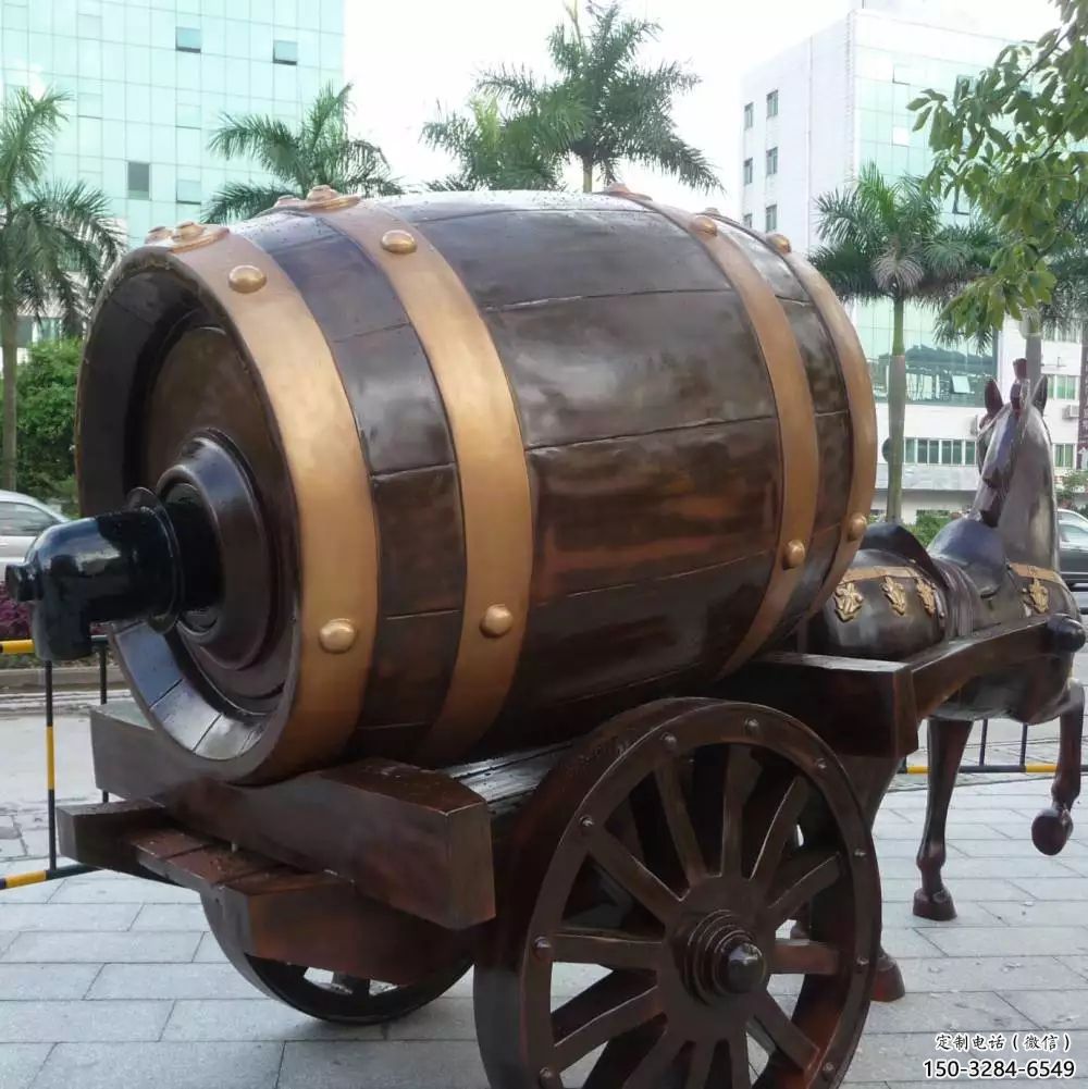 步行街酒壇子雕塑 游樂場酒文化雕塑 鑄造酒壇雕塑