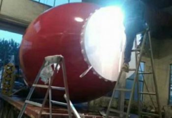 廣場(chǎng)大鼓雕塑 抽象鑼鼓雕塑 烤漆雕塑