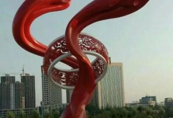 街頭大鼓雕塑 大型別墅區(qū)雕塑 鋼管鑼鼓雕塑