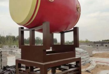 園林大鼓雕塑 大型鑼鼓雕塑 中式雕塑