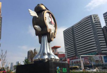 室內鐘表雕塑 仿真時鐘雕塑 大型雕塑