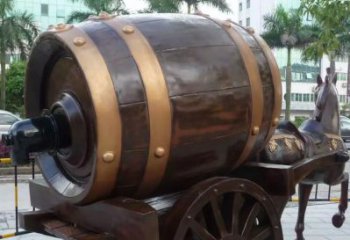步行街酒壇子雕塑 游樂場酒文化雕塑 鑄造酒壇雕塑