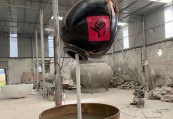 景觀酒壇子雕塑 仿真酒文化雕塑 景觀酒壇雕塑