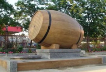 農村酒壇子雕塑 抽象藝術酒壇雕塑 烤漆酒文化雕塑