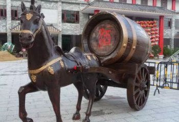 庭院酒壇子雕塑 公園酒壇雕塑 鍛造酒文化雕塑