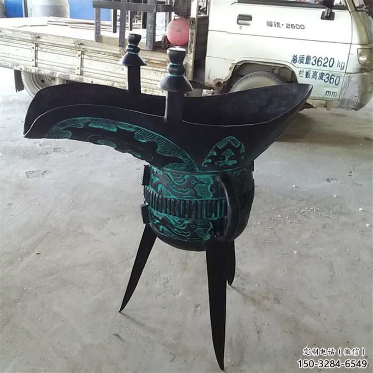 別墅區酒杯雕塑 大型別墅區酒杯子雕塑 剪影杯子雕塑