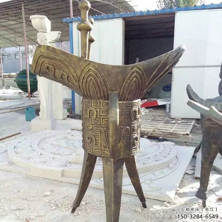 廣場酒杯雕塑 抽象杯子雕塑 烤漆酒杯子雕塑