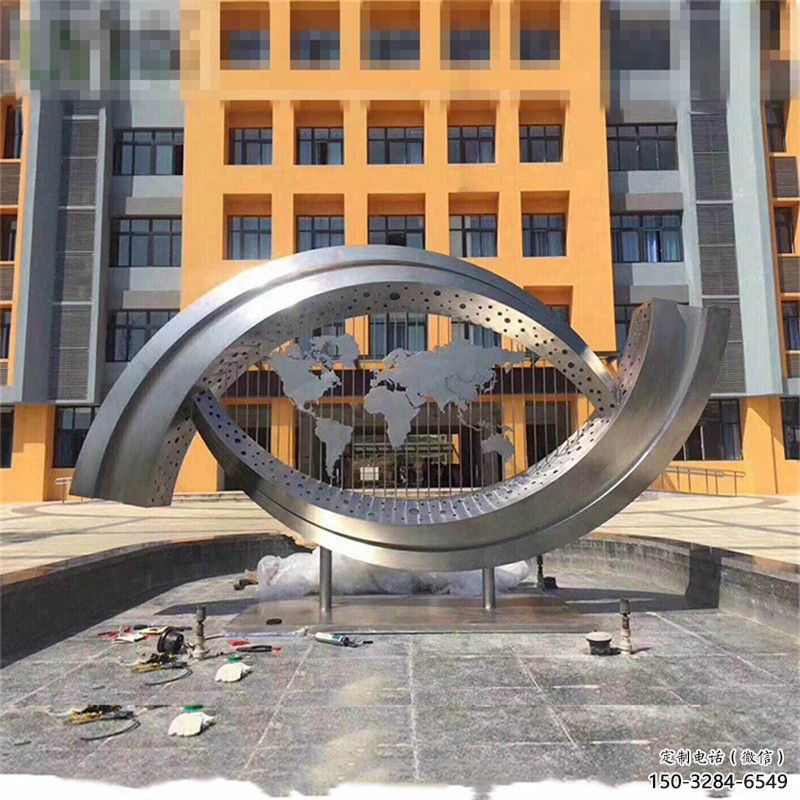 戶外眼睛雕塑 噴漆雕塑 燈光眼球雕塑