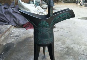 街頭酒杯雕塑 大型別墅區酒杯子雕塑 鋼管杯子雕塑