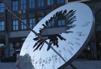 園林日晷雕塑 大型計時雕塑 中式雕塑