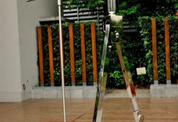 商業街圓規雕塑 烤漆標識雕塑 彩繪景觀雕塑