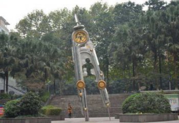 政府圓規(guī)雕塑 仿真景觀雕塑 烤漆標識雕塑