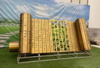 大型書簡雕塑 歐式步行街標識雕塑 彩繪書雕塑