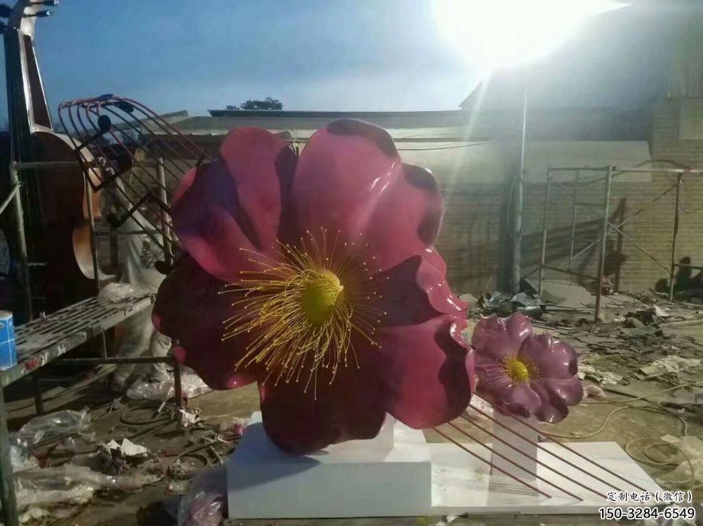 創意指環雕塑 啞光標識雕塑 公園戒指環雕塑