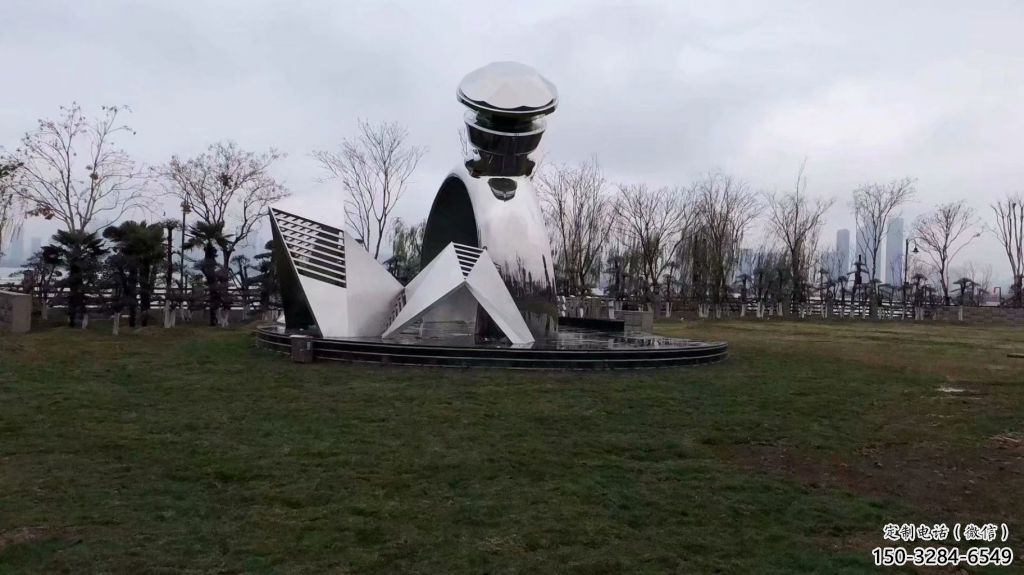 仿古指環雕塑 騰飛標識雕塑 房地產戒指環雕塑