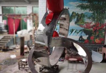 歐式指環(huán)雕塑 抽象希望標(biāo)識(shí)雕塑 標(biāo)識(shí)戒指環(huán)雕塑