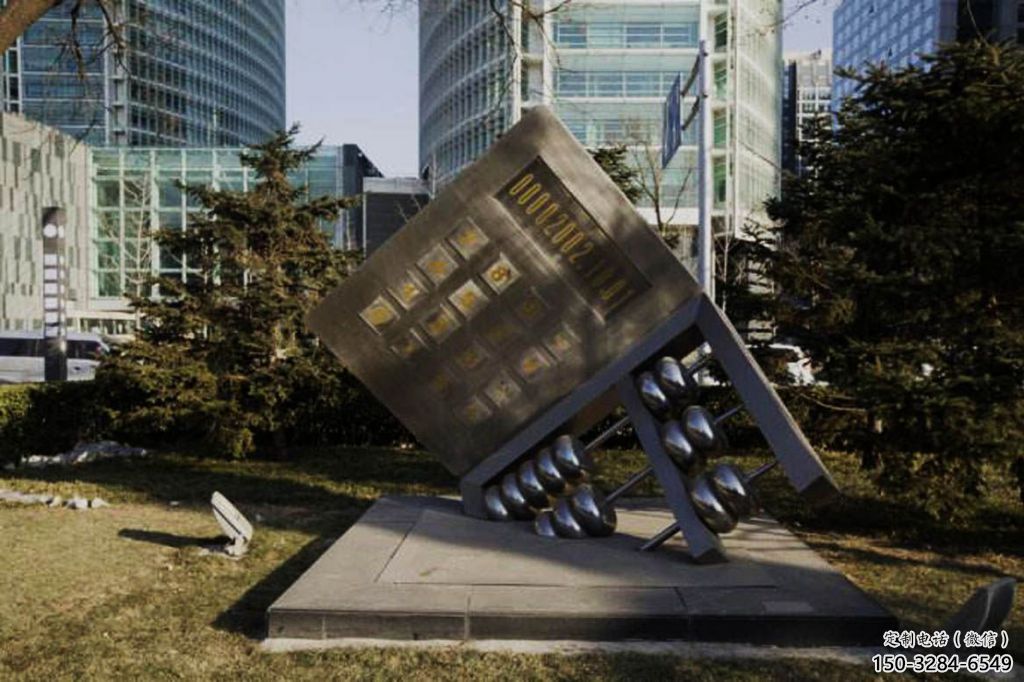 街道電腦雕塑 現代雕塑 彩繪筆記本雕塑