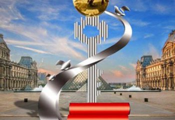 烤漆鑰匙雕塑 鋼管雕塑 室內金鑰匙雕塑