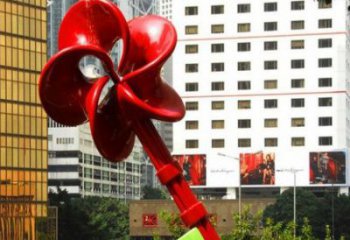 鑰匙雕塑 公園賓館金鑰匙雕塑 彩繪雕塑