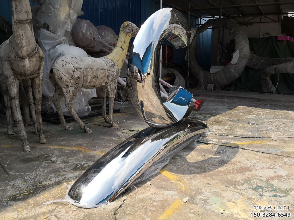 鏡面數(shù)字雕塑 烤漆大型文字雕塑 彩繪雕塑