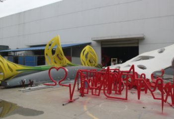 烤漆數(shù)字雕塑 鋼管雕塑 室內(nèi)文字雕塑