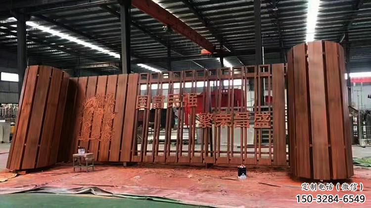 大型竹簡雕塑 鍛造發光標識雕塑 房地產書本雕塑