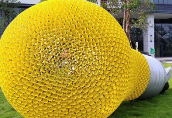 鍛造燈泡雕塑 景觀電燈泡雕塑 戶外燈具主題