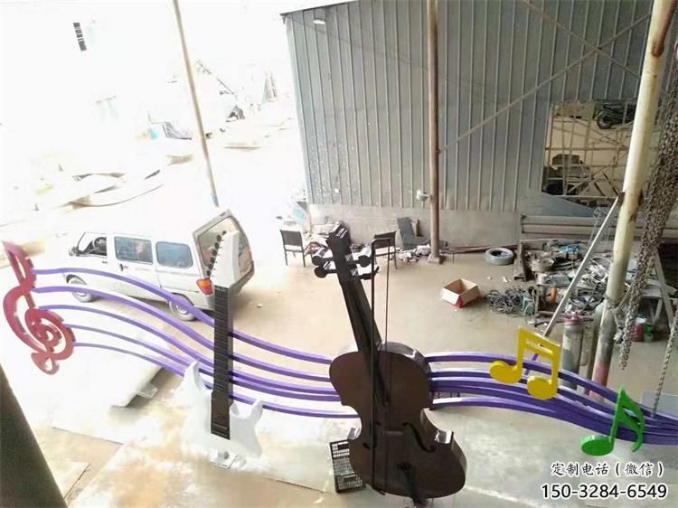 噴漆樂(lè)譜雕塑 中式村口符號(hào)雕塑 草地音樂(lè)雕塑