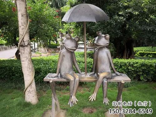 園林雨傘雕塑 大型撐傘雕塑 中式民俗雕塑