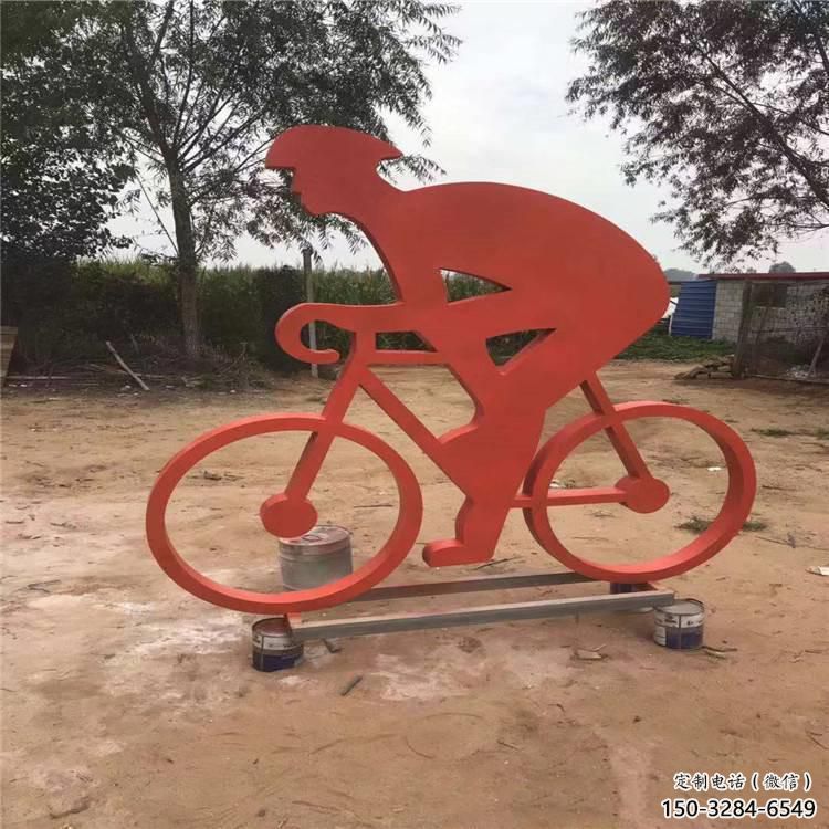 賽車雕塑 歐式步行街賽車人雕塑 大型體育雕塑