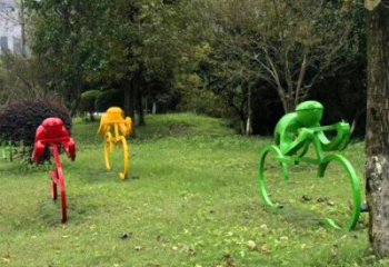 抽象賽車雕塑 啞光賽車人雕塑 室內體育雕塑