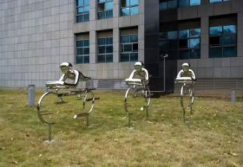 賽車人賽車雕塑 剪影賽車人雕塑 商業(yè)街體育雕塑