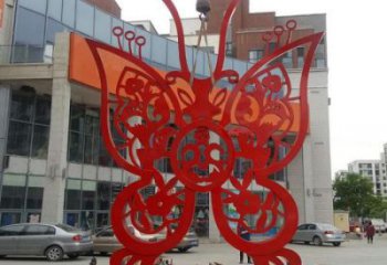 彩繪風(fēng)箏雕塑 電鍍現(xiàn)代雕塑 公園景觀雕塑